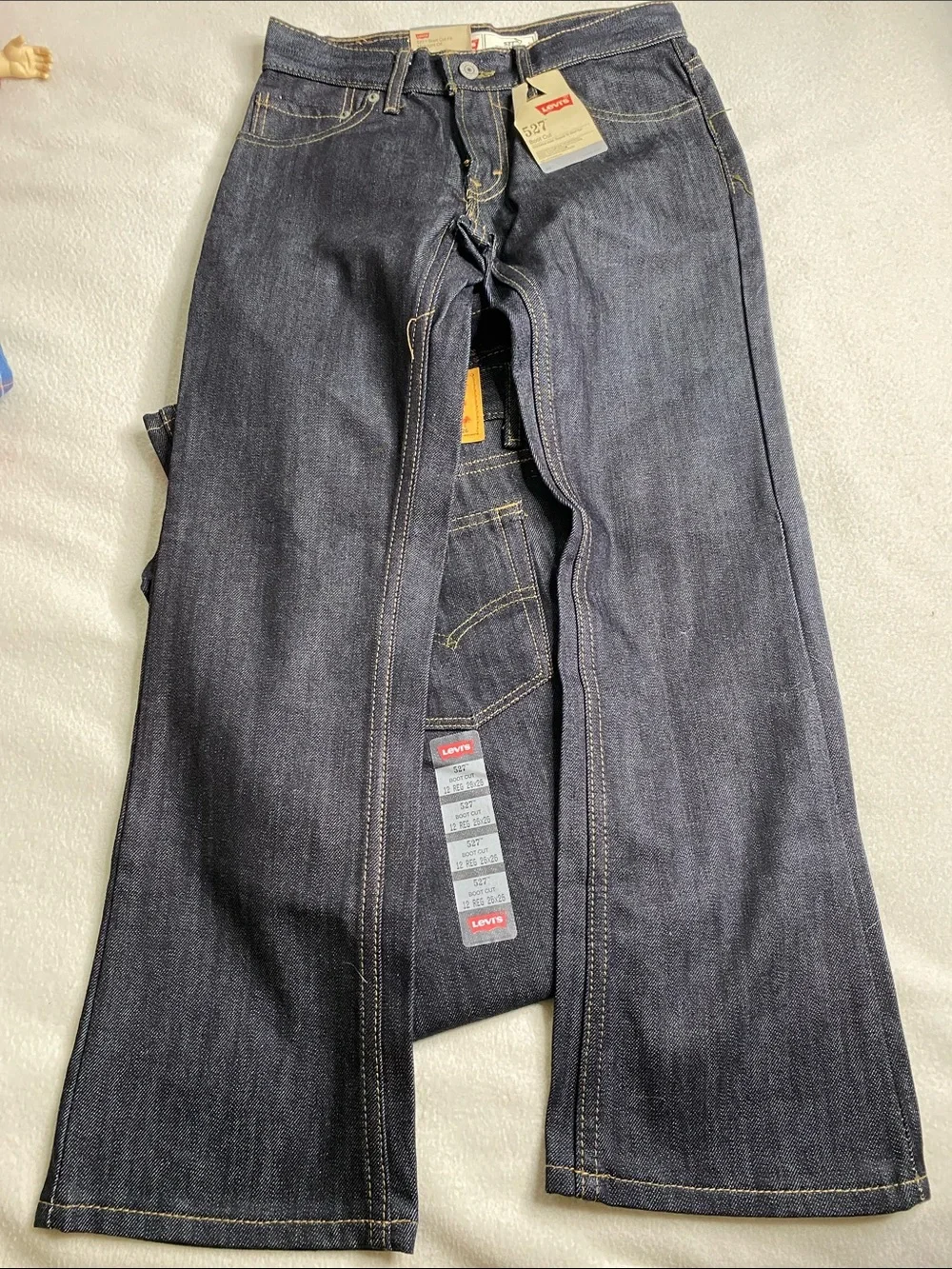 Bundle a lot of three boys size 26x26 12 regular Levi's 527 boot cut jeans new